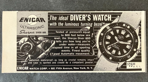 1959 enicar ultrasonic sherpa - enicar,