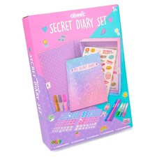 Secret Diary Set for Girls - Includes Stickers For Girls, Gel Pens And Felt Tips