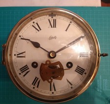 Schatz Ships clock Brass for