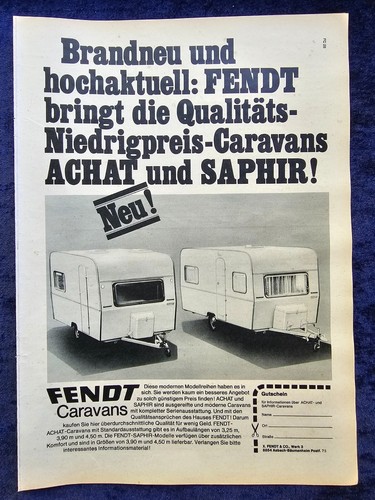 Fendt caravan original - fendt,