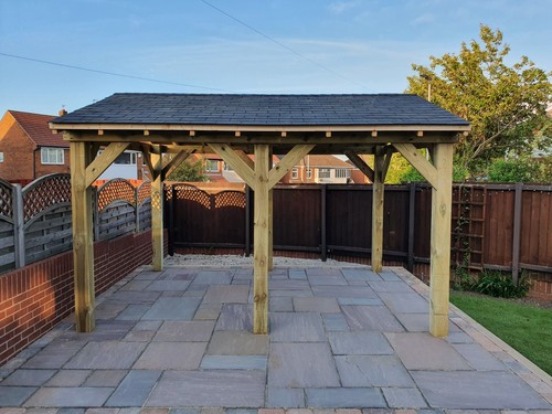 4x3m wooden gazebo - gazebo,, bespoke