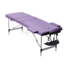 Portable Massage Table Spa Bed 3 Section Salon Tattoo Treatment Couch Aluminium