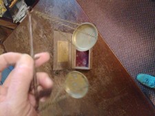 Antique coin balance scales &