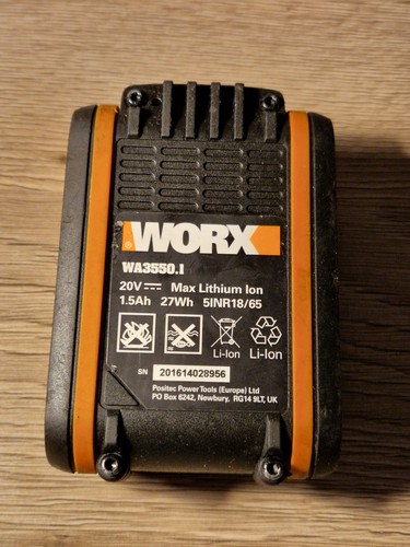 Worx 20v wa3550 ion - wa3550.1, power