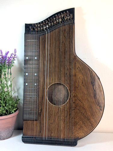 Antique german zither stringed - antique,