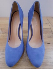 Jones royal blue suede leather