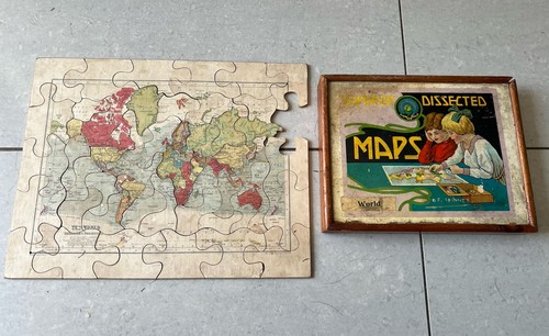 1920s vintage dissected maps - vintage,
