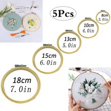 5pcs Bamboo Wooden Embroidery