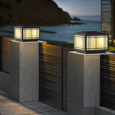 Solar LED Pillar Lights Garden