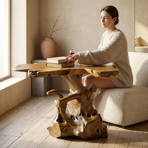 Kinaree teak solid root - solid, wood