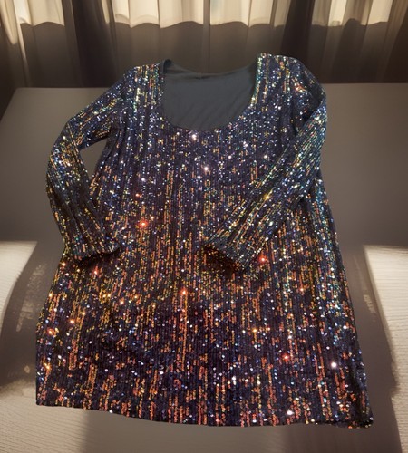 Sequin sparkling dress - sequin,