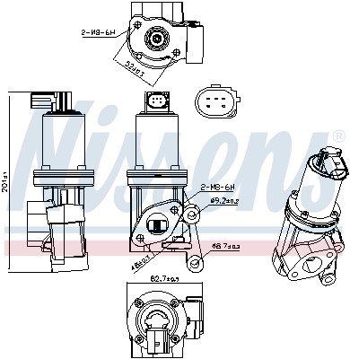 98312 nissens egr valve for - nissens,