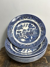 6 Blue Willow Bowls. Churchill