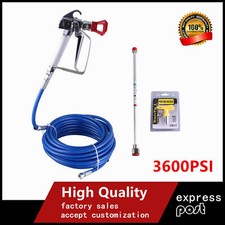 3600PSI High Pressure Airless Paint Sprayer Spray Gun/ 50ft/15m Spray Hose Tube