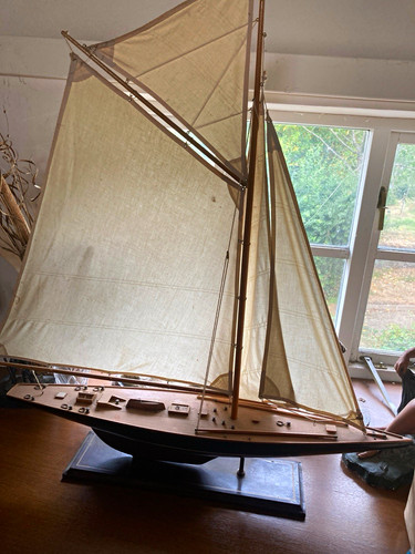 Wooden model sailing boat - wooden,