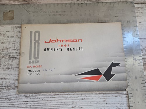 Vintage 1961 johnson seahorse - johnson,