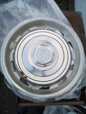 Rolls Royce Silver Shadow Vented Hub Cap Metal Wheel Trim with white enamel x 4.
