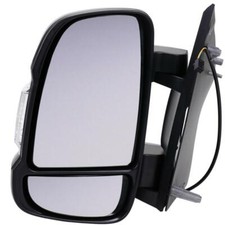 For Fiat Ducato 2006-2024 Short Arm Electric Black Door Wing Mirror Left Side