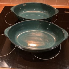 2 Denby Greenwich Oval Serving