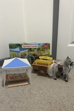 Sylvanian Families Pony & Trap Set With Box And Accessories
