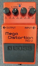 Boss MD2 MD-2 Distortion Overdrive Crunch Pedal ** BLUE LED** FITTED !!!