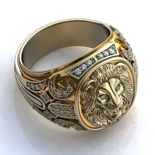 Round diamond lion - round,