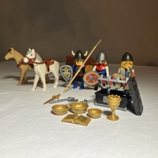 Playmobil Viking Raiders with Horses, Cart, Weapons and Treasure Based on 3152