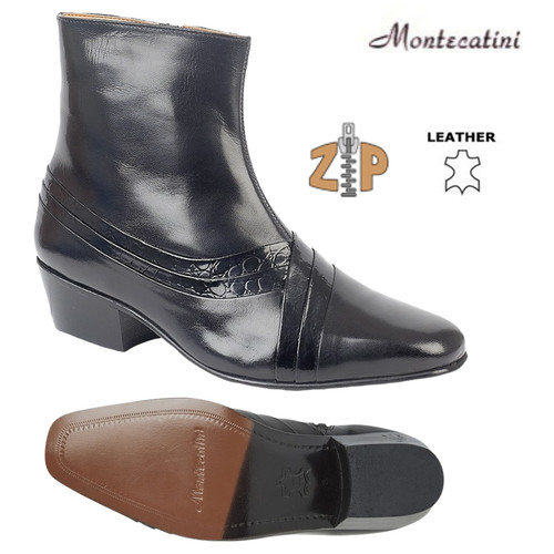 Montecatini leather ankle - leather,