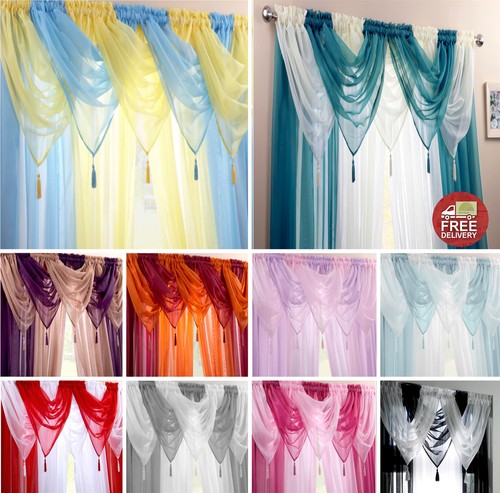 Voile curtain swag swags drape - voile,