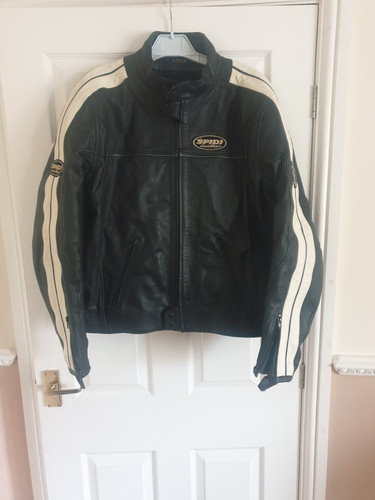 Leather motorcycle jacket - motorcycle,