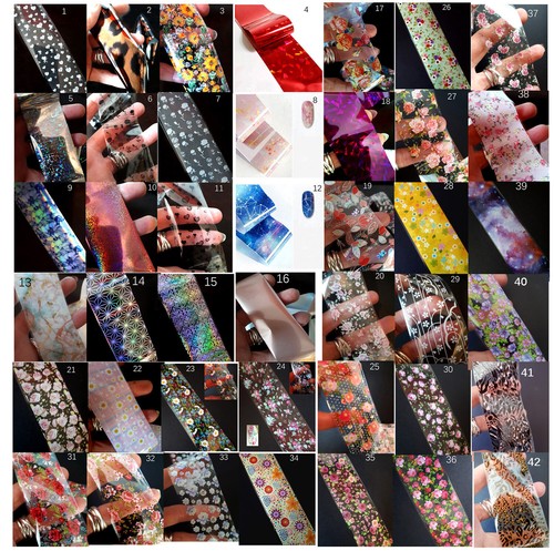 Nail transfer foil - transfer, foil,