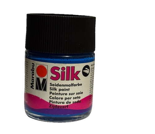 Marabu silk fabric - silk, paint