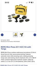 Rems Mini Press Jaws M15 M22