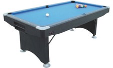 Black CHALLENGER 7' POOL TABLE WITH FOLDING LEGS From *SUPERPOOL UK*