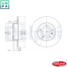 2x BRAKE DISC BG2622 FOR BMW