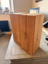 Pair Solid Oak Speaker Stands