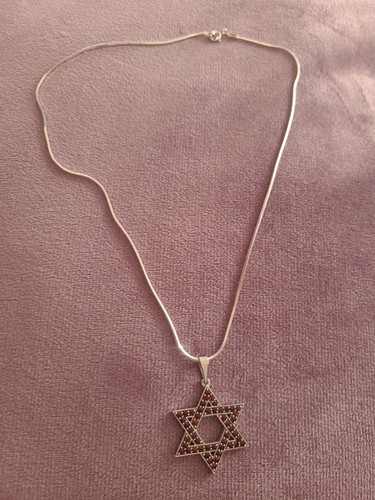 Silver 925 garnet star - 925, of