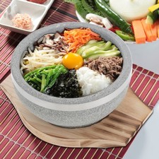  Stone Bowls for Bibimbap Set Cooking Korean Soup Dinnerware Hot Rice
