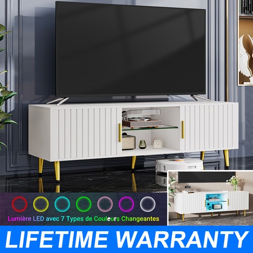 White modern unit - 140cm, tv