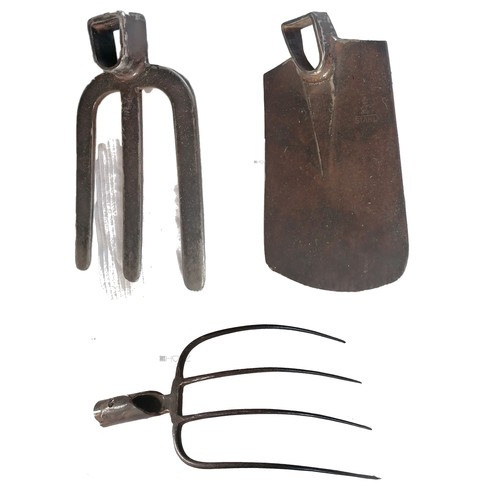 Solid forged pitch fork garden - fork,