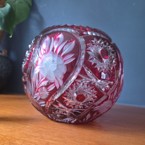 Vintage bohemian czech ruby - czech,
