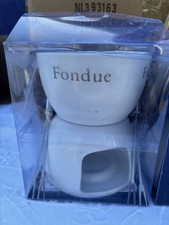 Excellent Houseware Ceramic Chocolate Or Cheese Fondue Set with Forks 