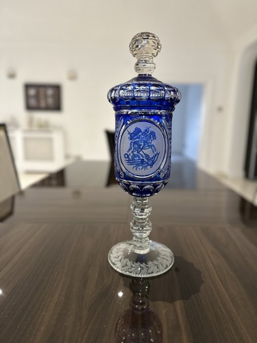 Saint george cristal cut vase - saint,