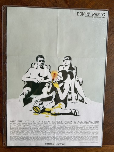 Banksy don panic poster - don't,