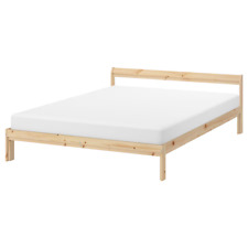 New IKEA NEIDEN Bed Frame Pine/Luröy Standard Double Without Mattress Durable