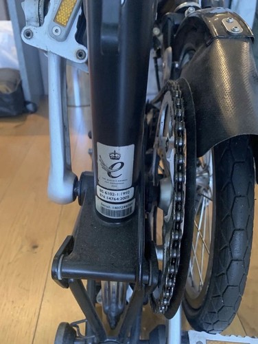 Brompton folding bike black - bike,