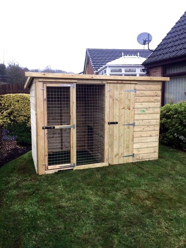 Dog kennel and run - , 8x4