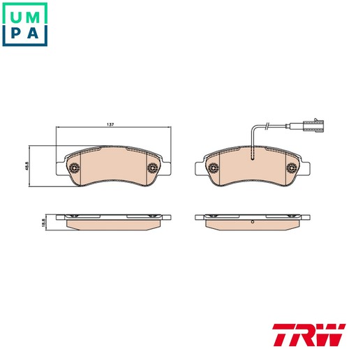 Brake pad set - brake,