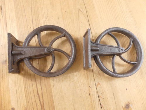 Rustic cast iron pulley - rustic,