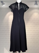 ICONIC Vintage Radley of London Moss Crepe Ossie Clark Era Party Dress - UK 8